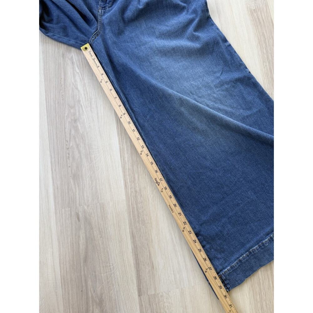 NWT Anthropologie Pilcro Pleated Palazzo Wide Leg Jeans Size 32 - Picture 9 of 10